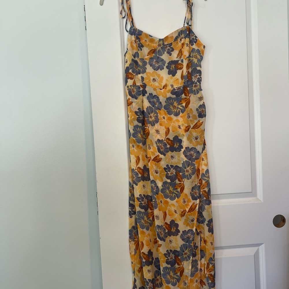 Floral Spaghetti Strap Maxi Dress